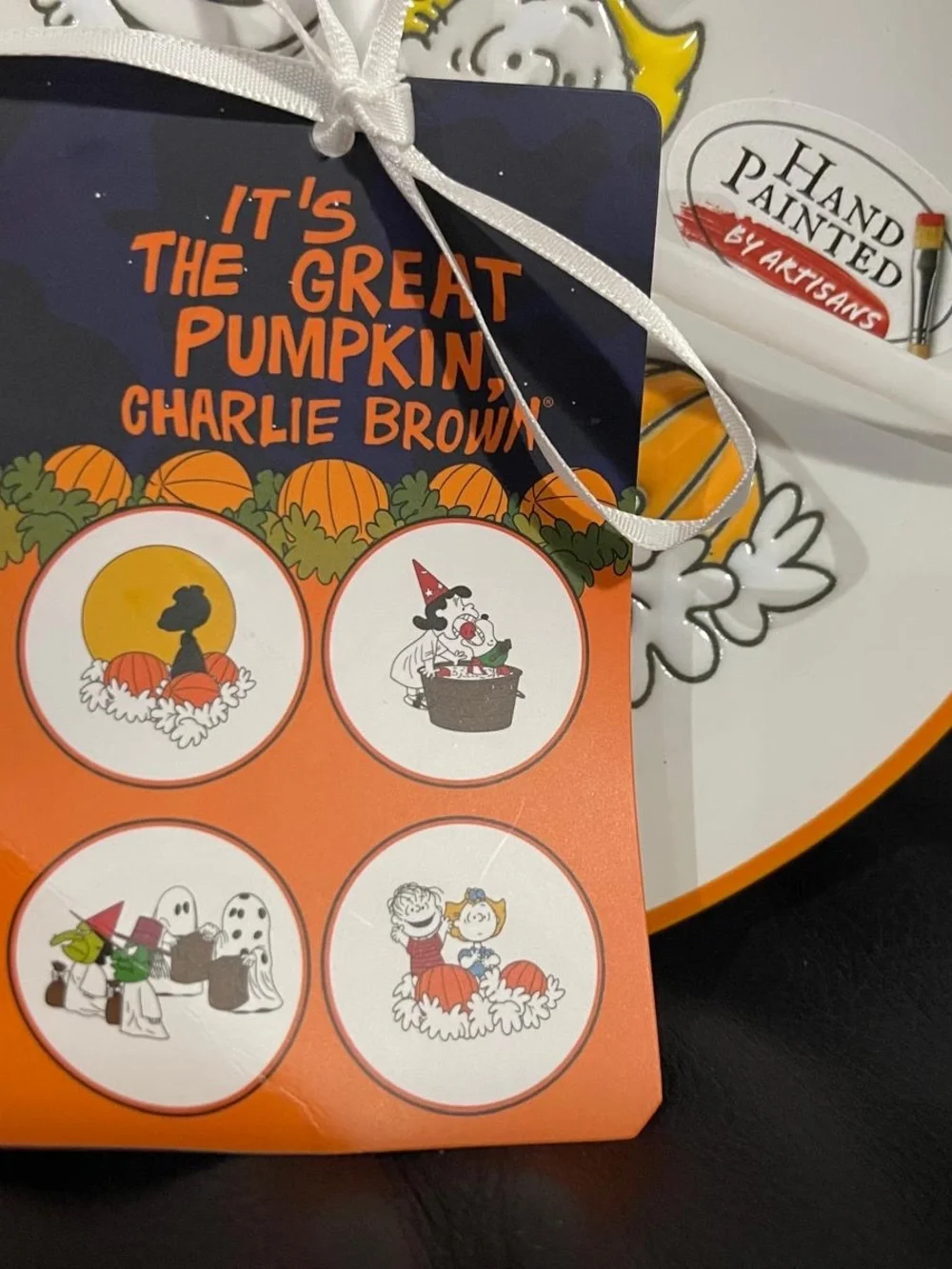 Halloween Peanuts Snoopy Appetizer Plates, set of 4 - Snoopy The Great Pumpkin